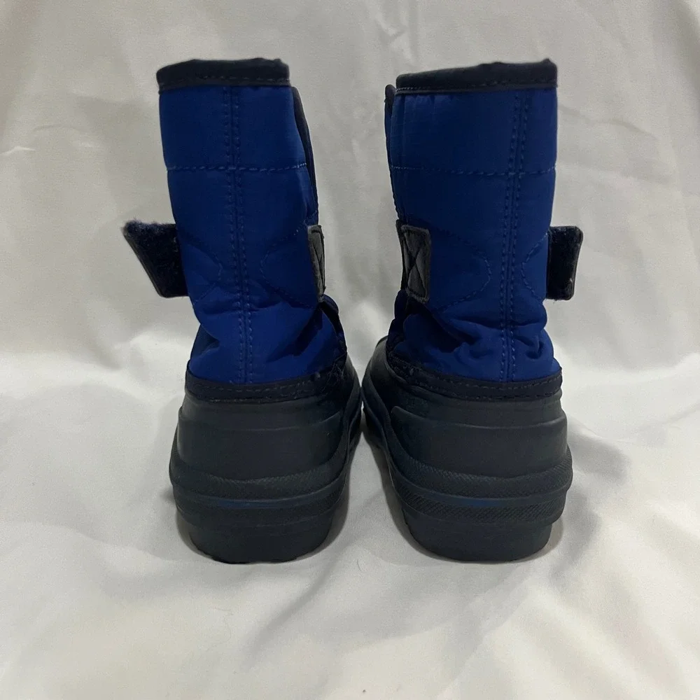The Children's‎ Place Blue Puffer Winter Snow Boots Size 7 Toddler Waterproof